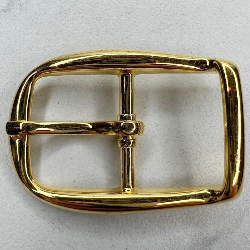 Vintage Gold Tone Simple Basic Belt Buckle for up to 1 Inch Belt